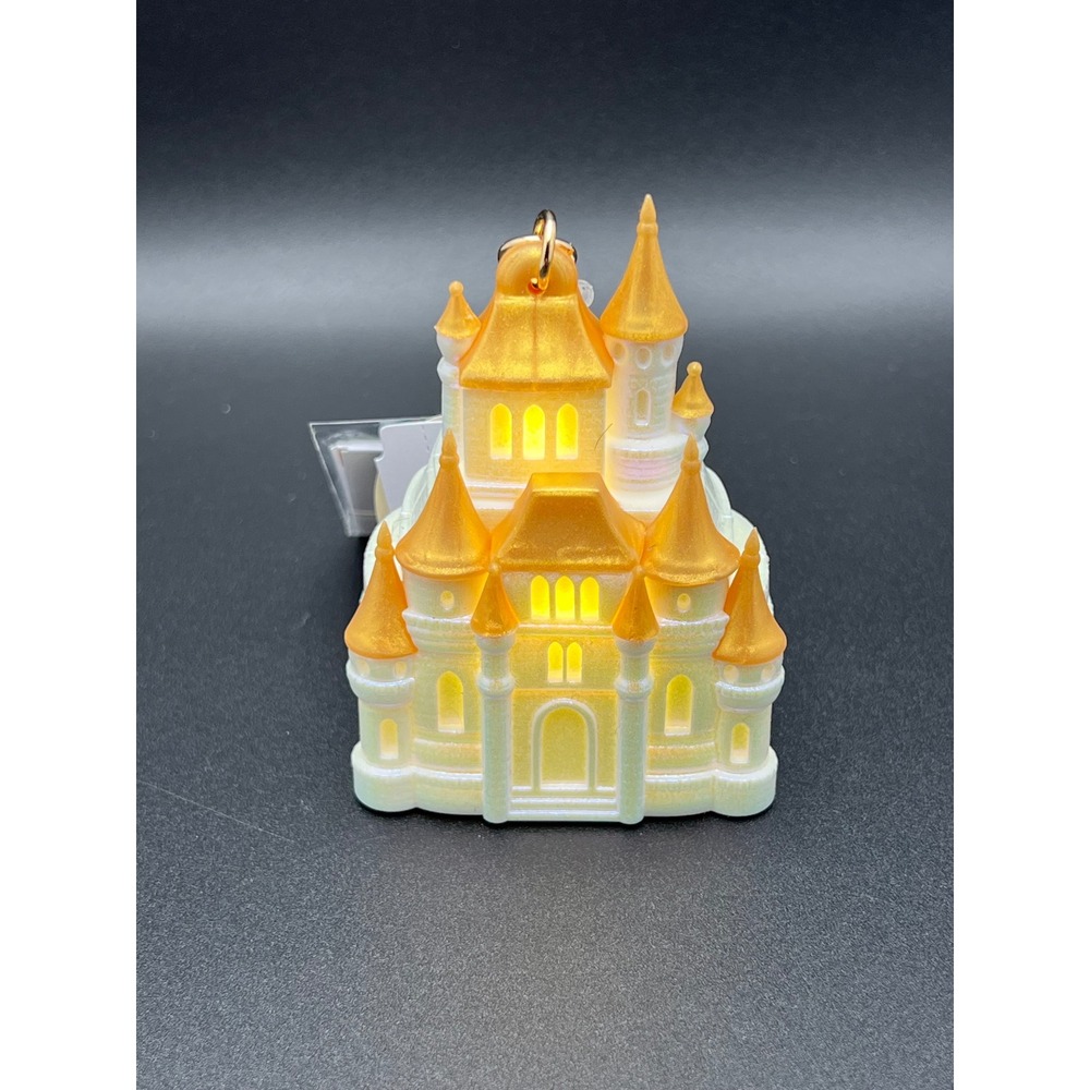 Bath & Body Works Disney Princess Light Up Castle Pocketbac Holder Gold White